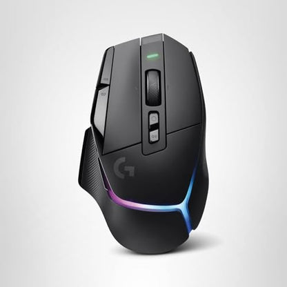 Logitech G502 X Plus Wireless Gaming Mouse - LIGHTSPEED Optical, LIGHTFORCE Switches, LIGHTSYNC RGB, HERO 25K Sensor for PC/Mac - Black