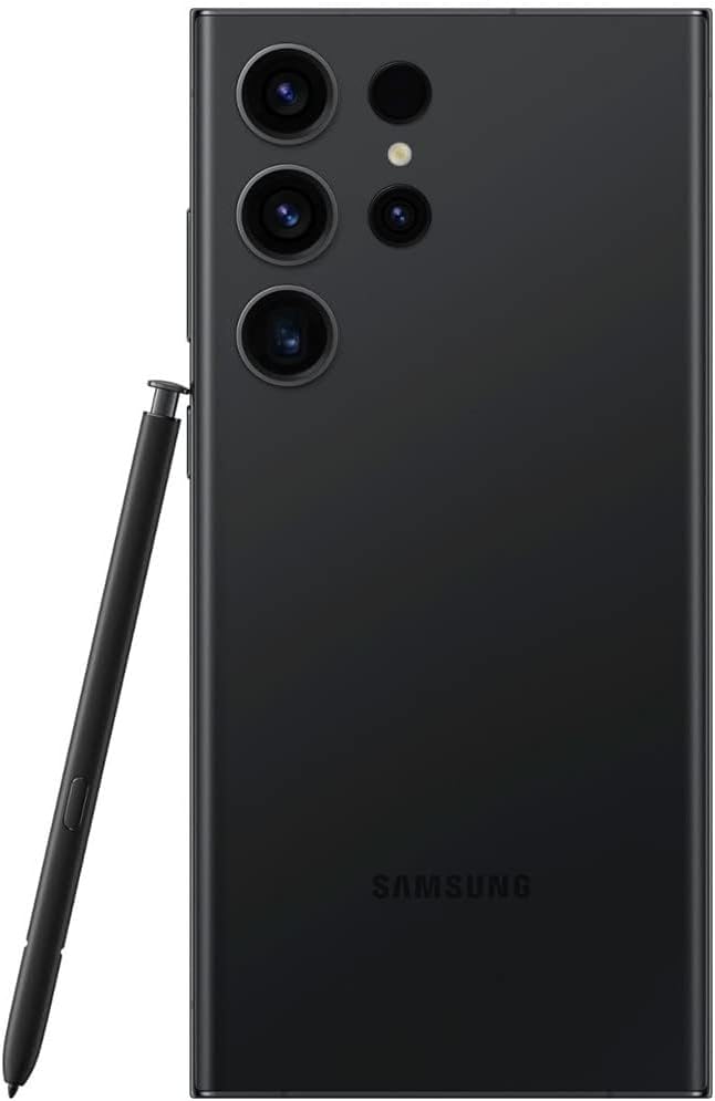 SAMSUNG Galaxy S23 Ultra 5G, US Version, 256GB, Phantom Black - Unlocked (Renewed)