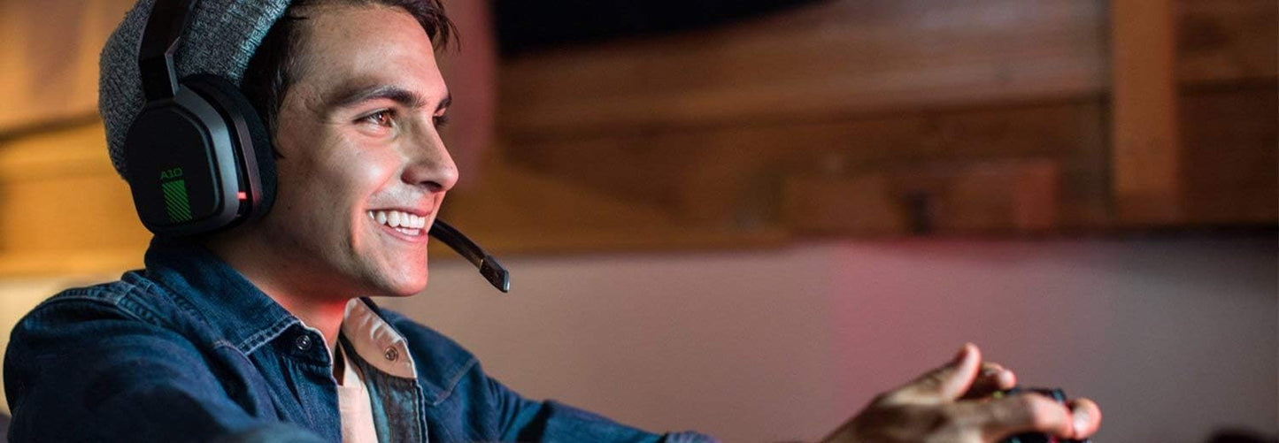 ASTRO Gaming A10 Headset for Xbox One/Nintendo Switch / PS4 / PC and Mac - Wired 3.5mm and Boom Mic by Logitech - Eco-Friendly Packaging - (Green/Black)