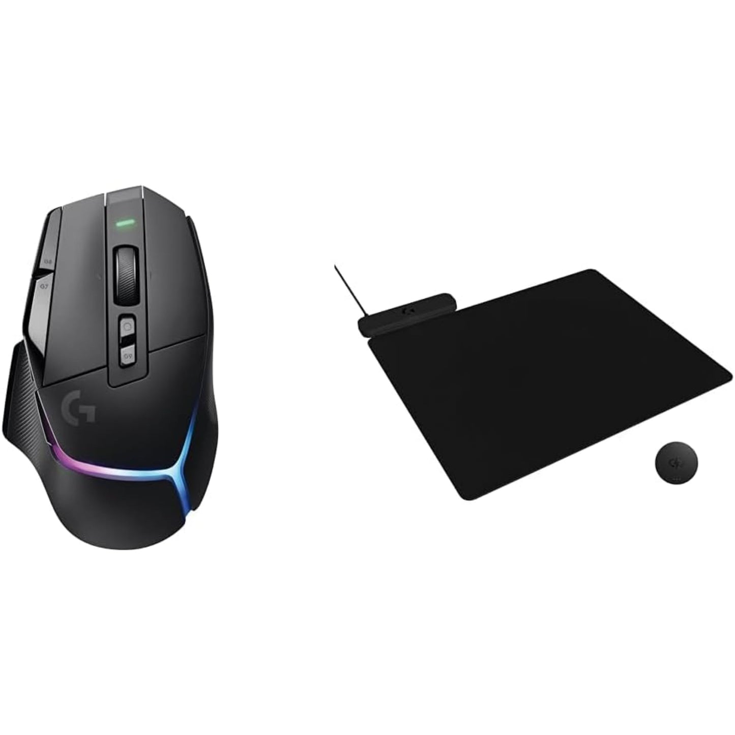 Logitech G502 X Plus Wireless Gaming Mouse - LIGHTSPEED Optical, LIGHTFORCE Switches, LIGHTSYNC RGB, HERO 25K Sensor for PC/Mac - Black