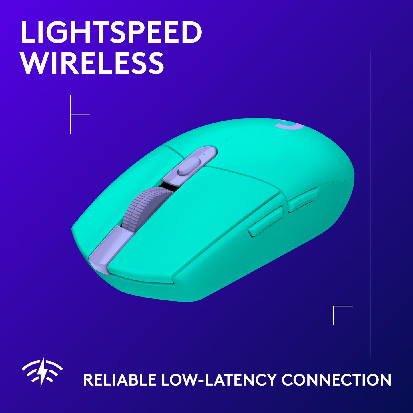 Logitech G305 LIGHTSPEED Wireless Gaming Mouse, Hero 12K Sensor, 12,000 DPI, Lightweight, 6 Programmable Buttons, 250h Battery Life, On-Board Memory, PC/Mac - Black