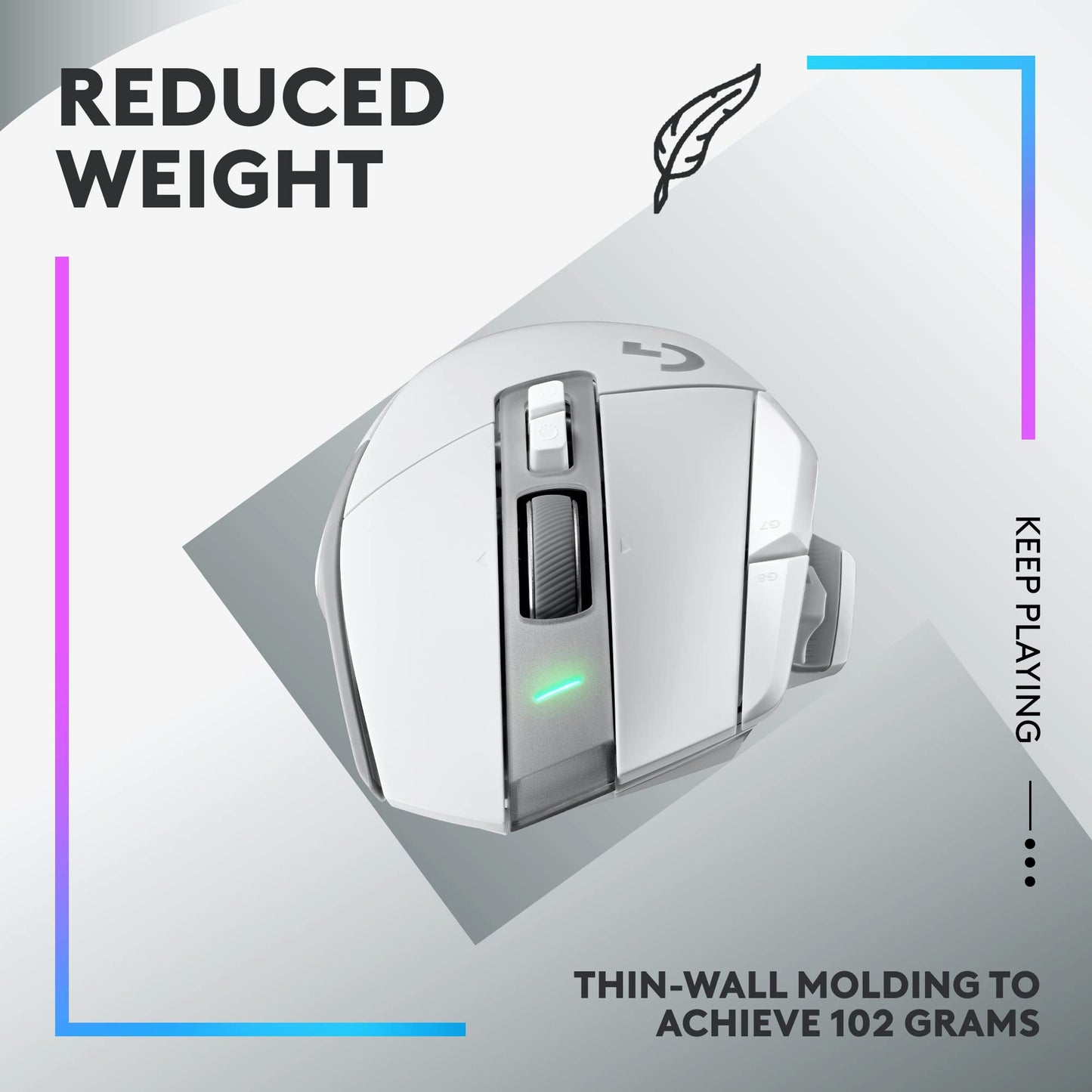 Logitech G502 X Plus Wireless Gaming Mouse - LIGHTSPEED Optical, LIGHTFORCE Switches, LIGHTSYNC RGB, HERO 25K Sensor for PC/Mac - Black