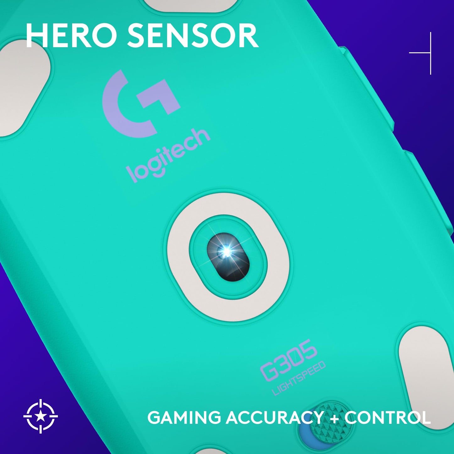 Logitech G305 LIGHTSPEED Wireless Gaming Mouse, Hero 12K Sensor, 12,000 DPI, Lightweight, 6 Programmable Buttons, 250h Battery Life, On-Board Memory, PC/Mac - Black