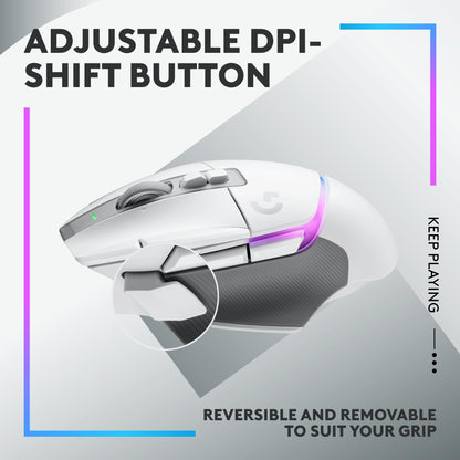 Logitech G502 X Plus Wireless Gaming Mouse - LIGHTSPEED Optical, LIGHTFORCE Switches, LIGHTSYNC RGB, HERO 25K Sensor for PC/Mac - Black