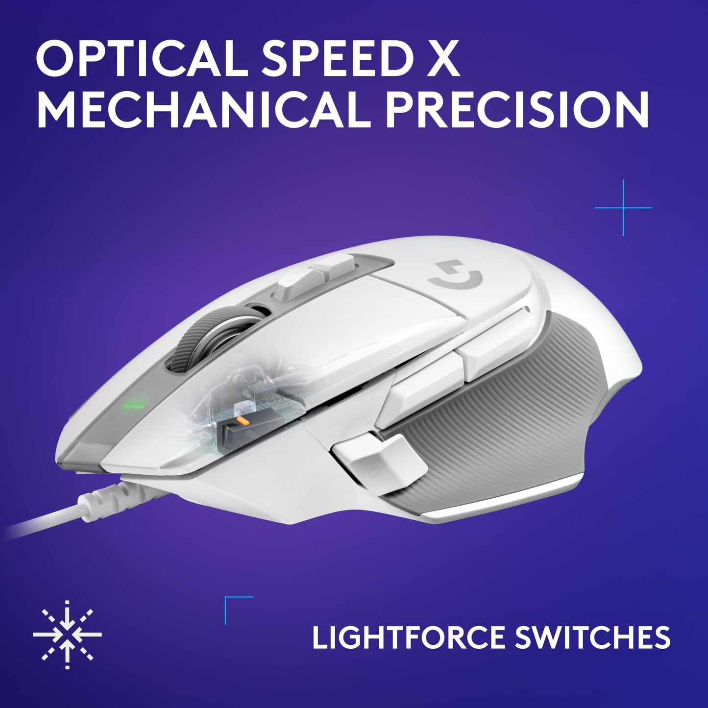 Logitech G502 X Plus Wireless Gaming Mouse - LIGHTSPEED Optical, LIGHTFORCE Switches, LIGHTSYNC RGB, HERO 25K Sensor for PC/Mac - Black