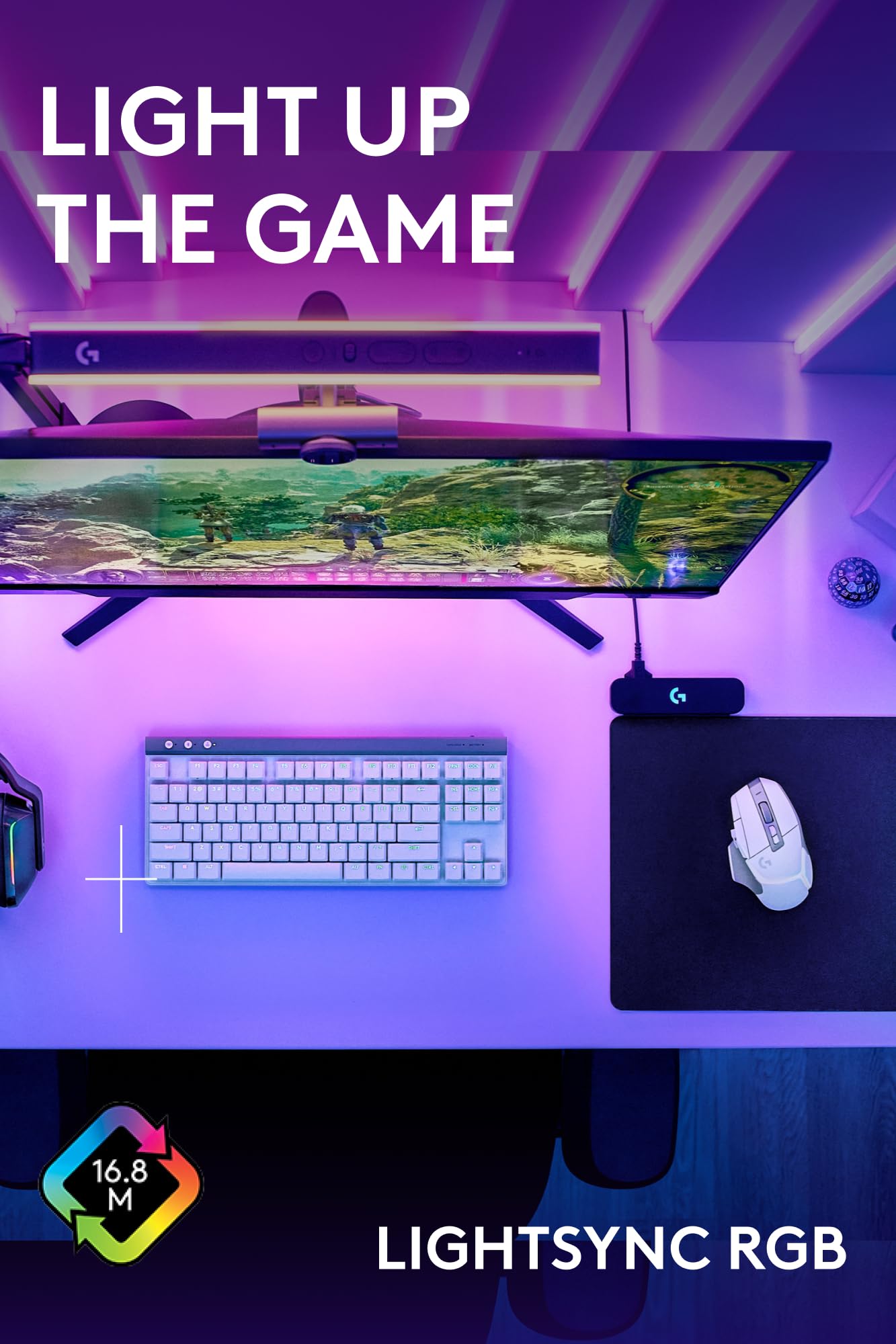 Logitech G502 X Plus Wireless Gaming Mouse - LIGHTSPEED Optical, LIGHTFORCE Switches, LIGHTSYNC RGB, HERO 25K Sensor for PC/Mac - Black