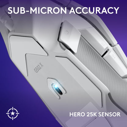 Logitech G502 X Plus Wireless Gaming Mouse - LIGHTSPEED Optical, LIGHTFORCE Switches, LIGHTSYNC RGB, HERO 25K Sensor for PC/Mac - Black