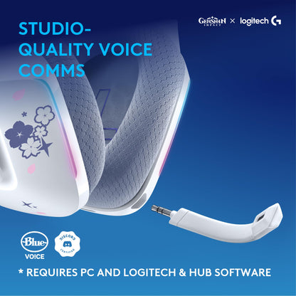 Logitech G733 Lightspeed Wireless Gaming Headset, Suspension Headband, Lightsync RGB, Blue VO!CE Mic, PRO-G Audio – Black, Gaming Headset Wireless, PC, PS5, PS4, Switch Compatible