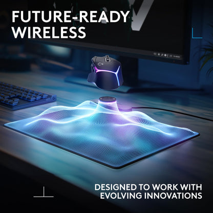 Logitech G502 X Plus Wireless Gaming Mouse - LIGHTSPEED Optical, LIGHTFORCE Switches, LIGHTSYNC RGB, HERO 25K Sensor for PC/Mac - Black