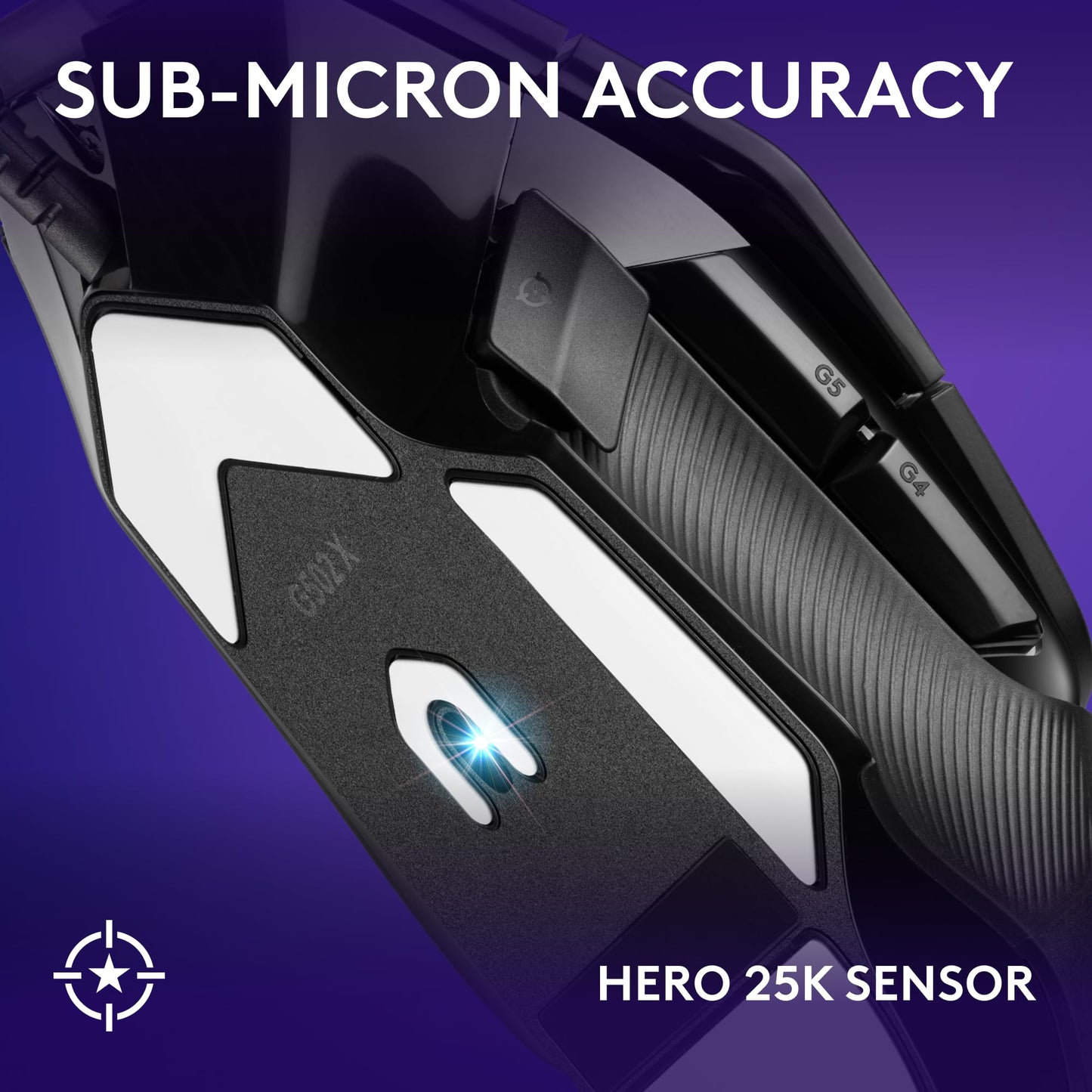 Logitech G502 X Plus Wireless Gaming Mouse - LIGHTSPEED Optical, LIGHTFORCE Switches, LIGHTSYNC RGB, HERO 25K Sensor for PC/Mac - Black